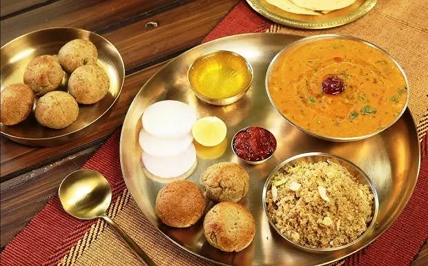 rajasthani food,
daal bati churma
